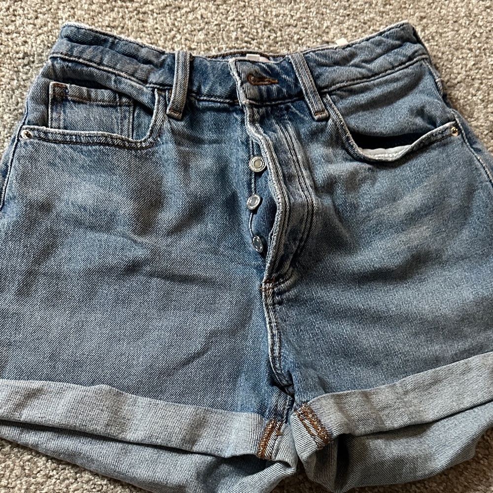 Dynamite High Waist Classic Blue Denim Women's Shorts